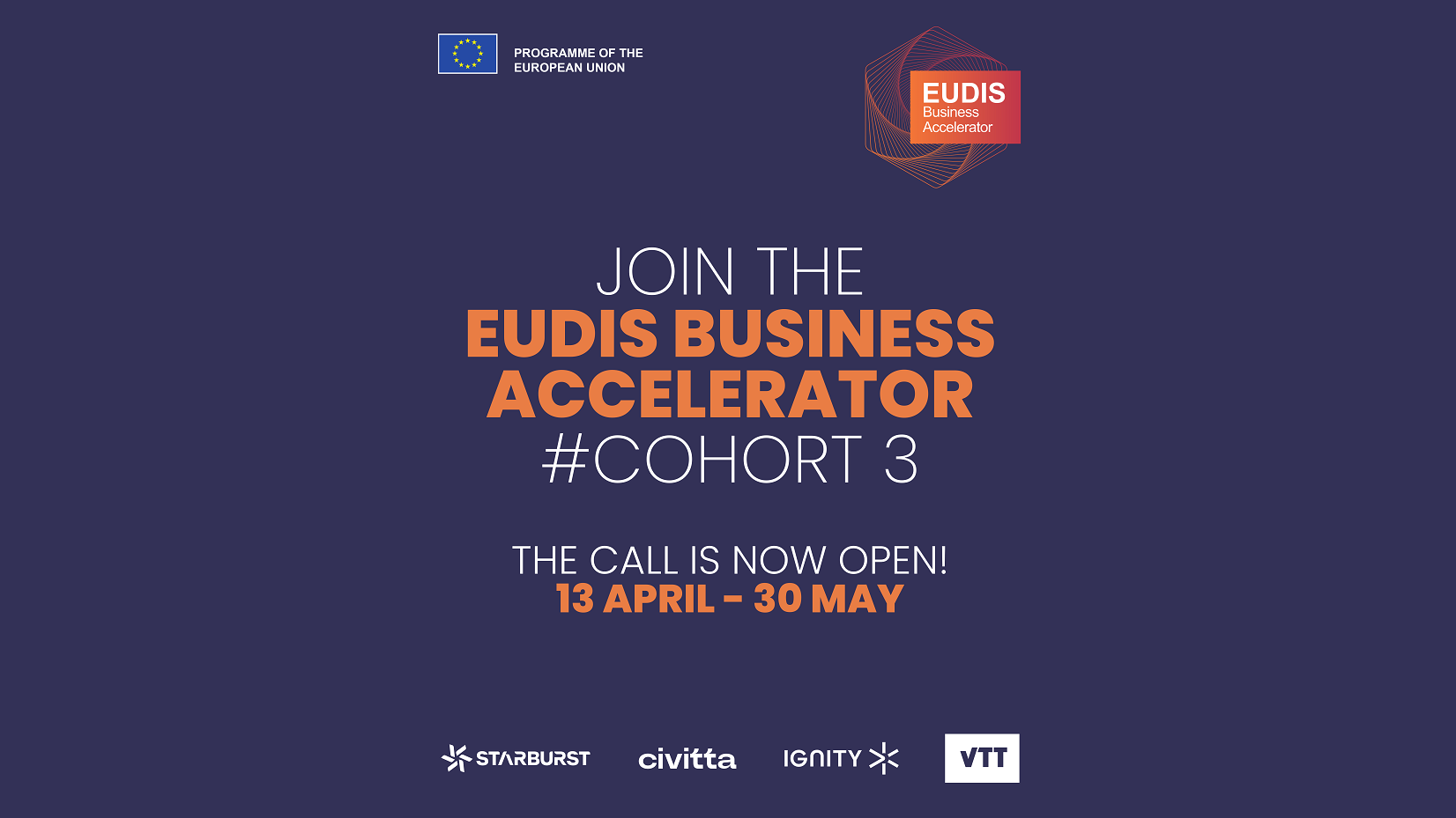 Anuncio de la nueva convocatoria de EUDIS