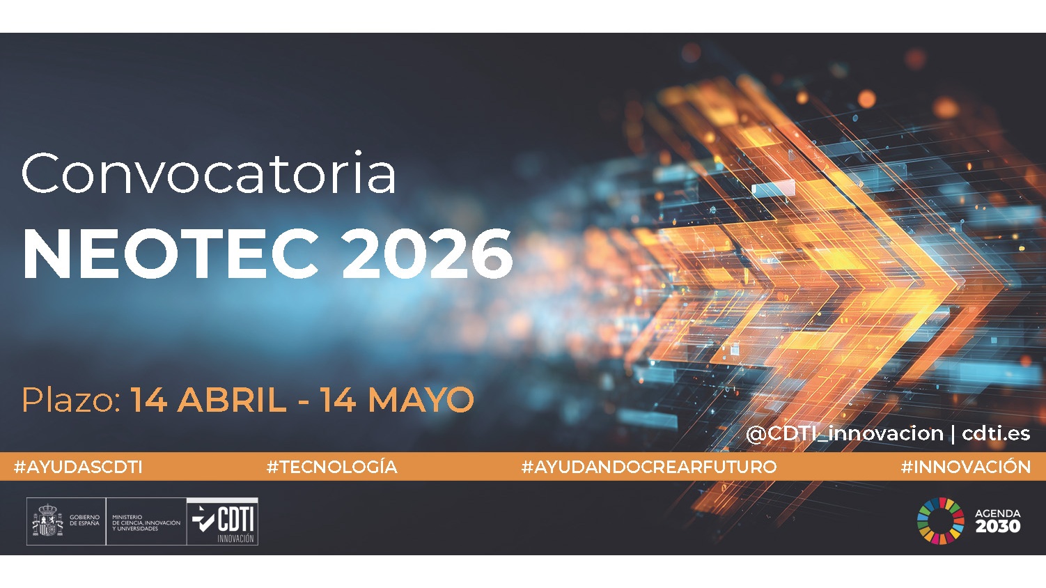 Cartel de la convocatoria NEOTEC 2026