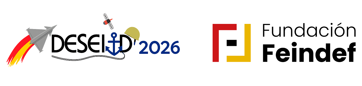 Logotipos del DESEI+D 2026 y de la Fundación FEINDEF
