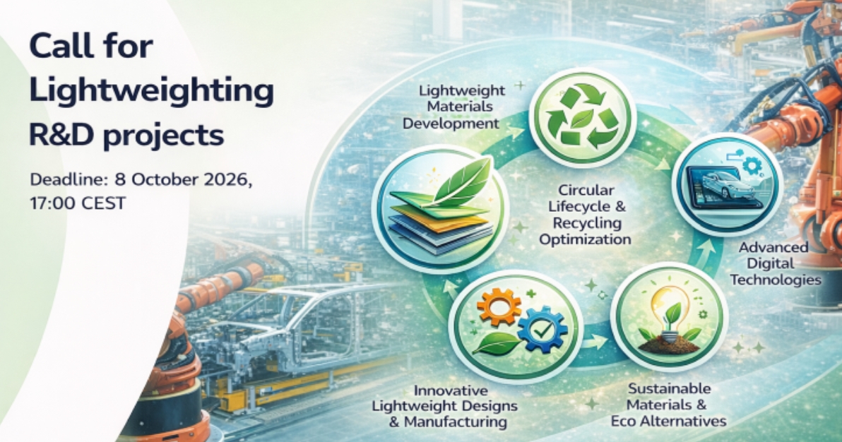 Imagen EUREKA LIGHTWEIGHTING 2026 B2MATCH (Fuente: © EUREKA LIGHTWEIGHTING 2026 B2MATCH)